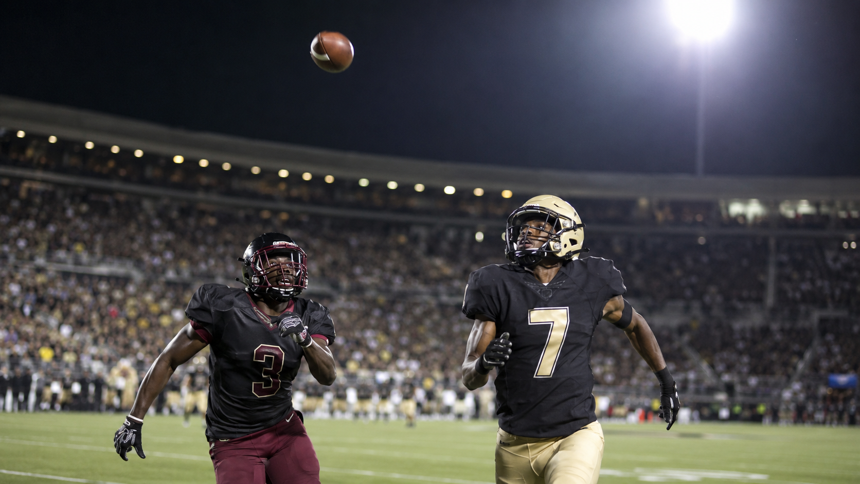 Game-night football illustration for Bethune-Cookman at UCF