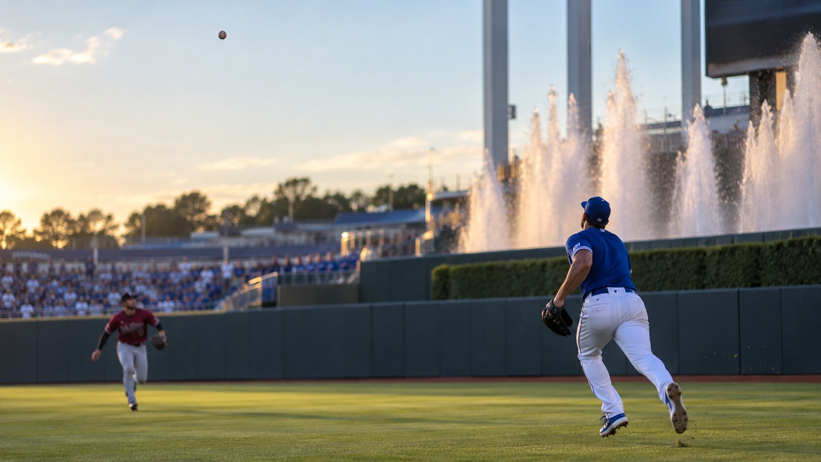 Game-action editorial image for Arizona Diamondbacks at Kansas City Royals