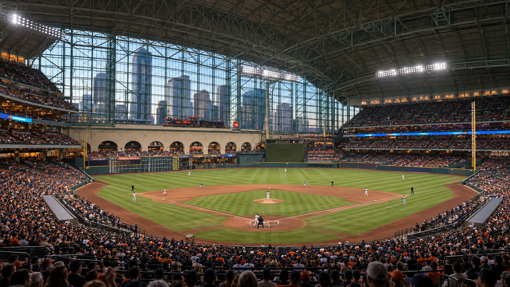 Sports venue scene for Atlanta Braves at Houston Astros