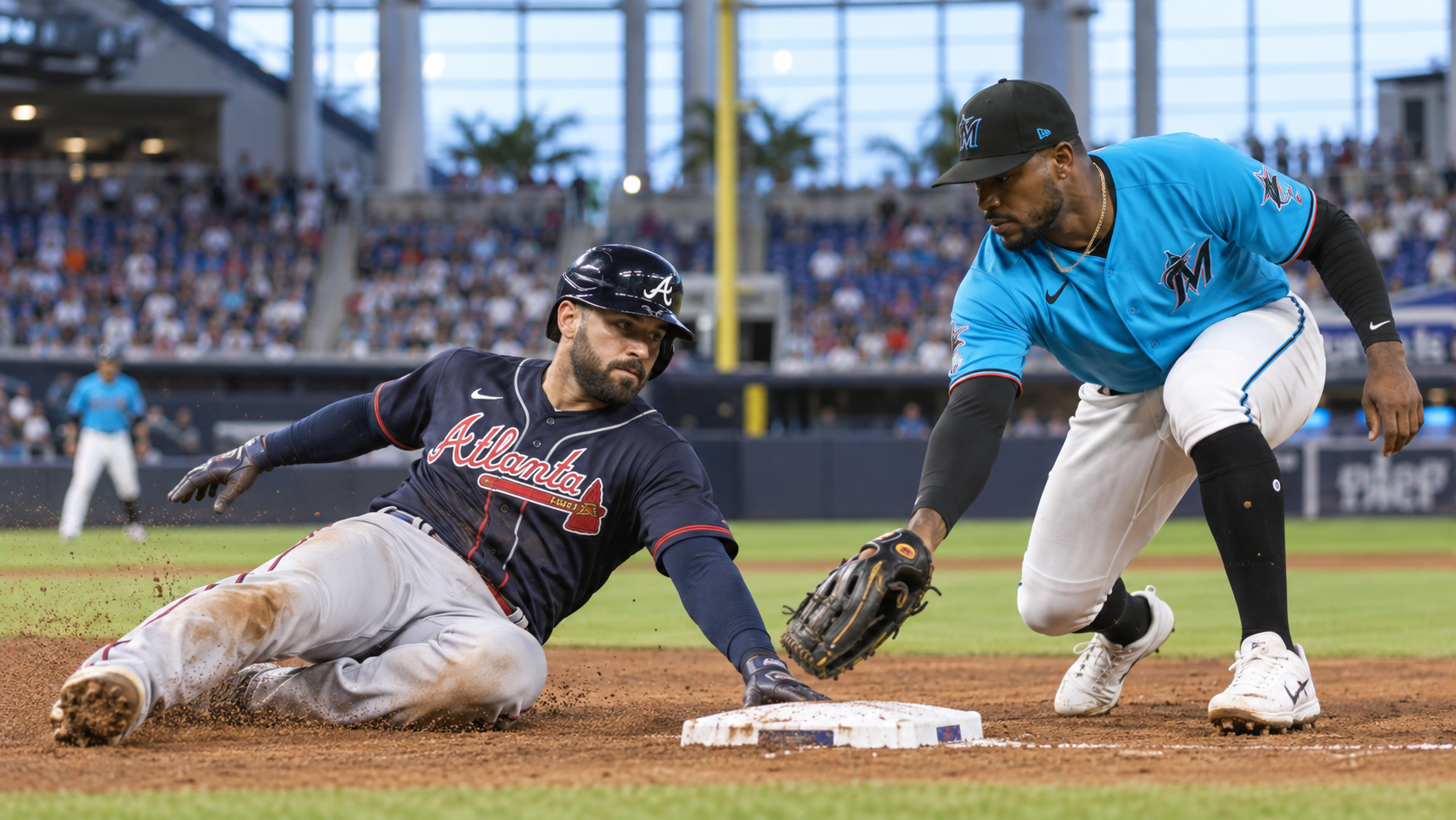 Atlanta Braves at Miami Marlins matchup artwork