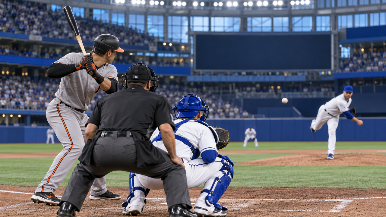 Text-free MLB game scene for Baltimore Orioles at Toronto Blue Jays