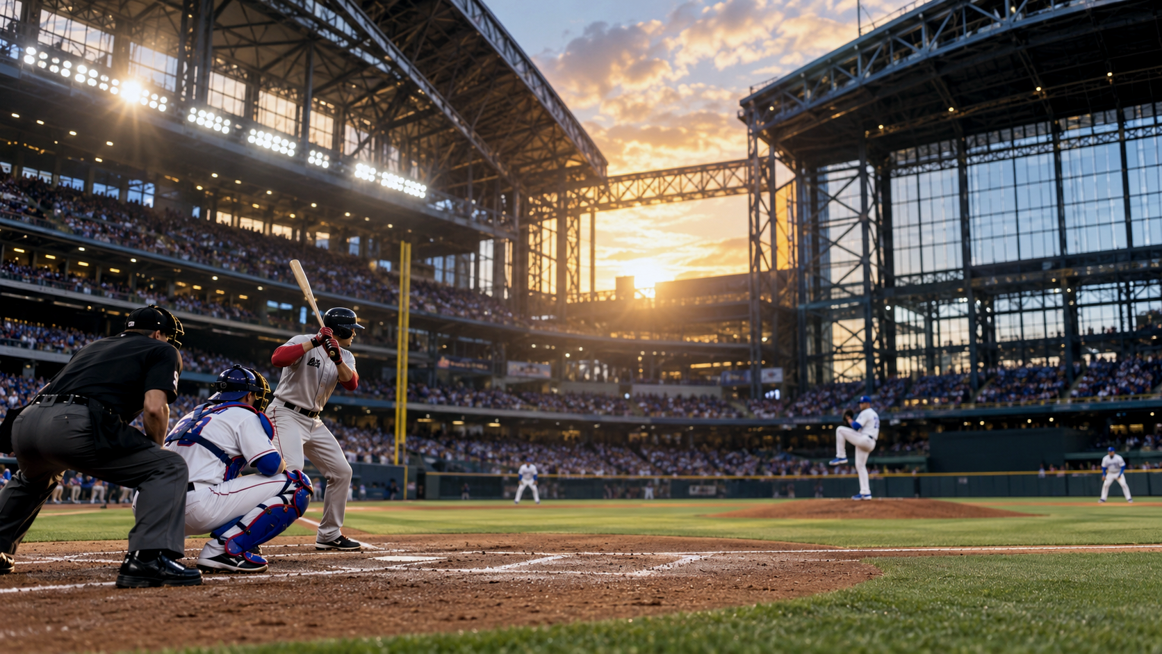 Sports venue scene for Boston Red Sox at Texas Rangers