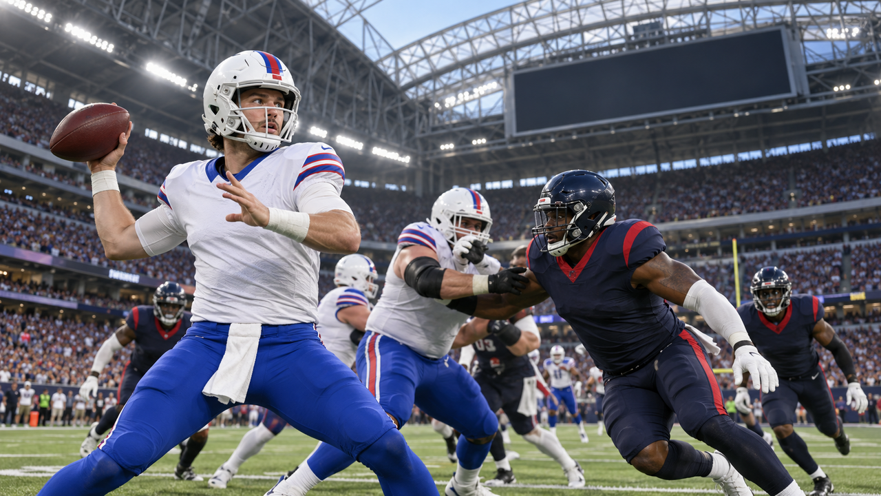 Text-free NFL game scene for Buffalo Bills at Houston Texans