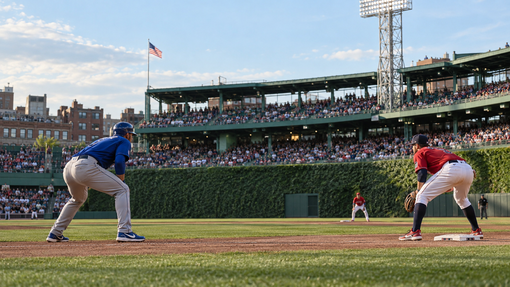 Chicago Cubs at Boston Red Sox matchup artwork