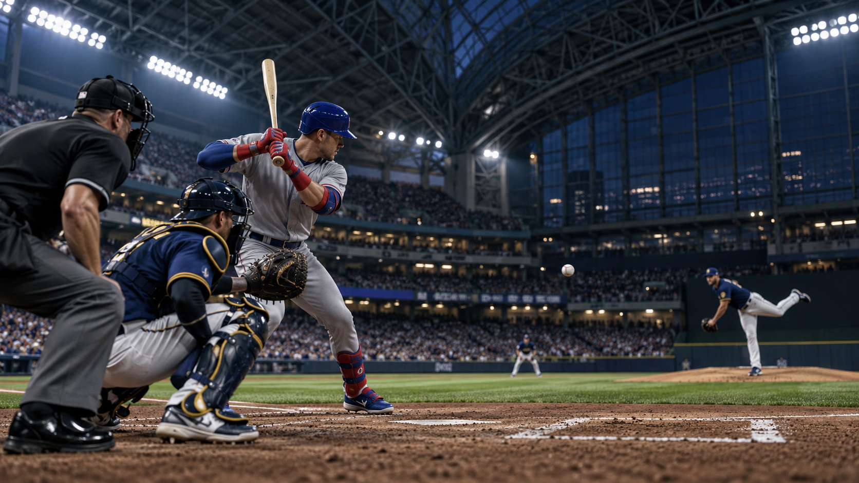 Editorial MLB scene for Chicago Cubs at Milwaukee Brewers