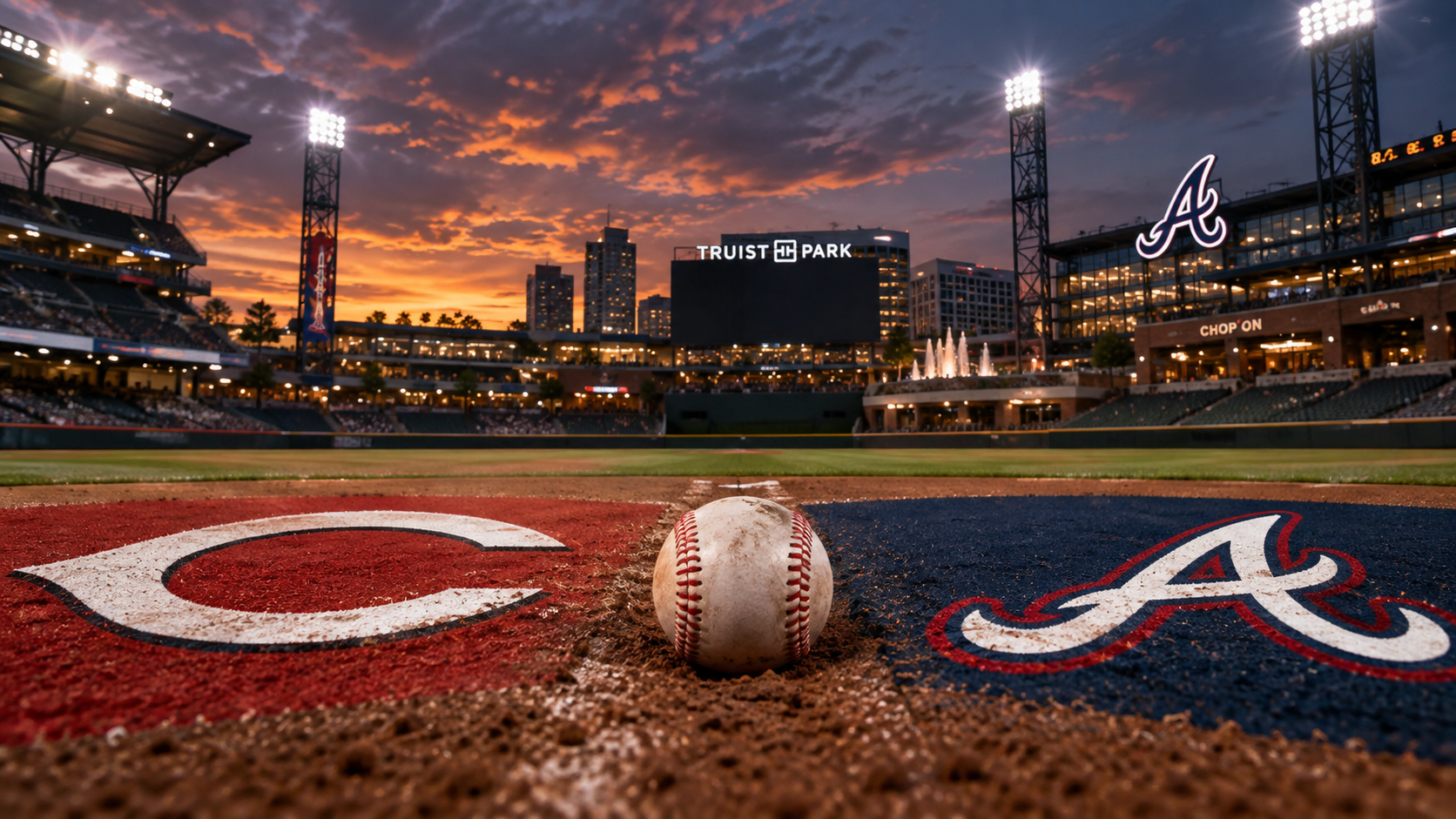 Cincinnati Reds at Atlanta Braves matchup artwork