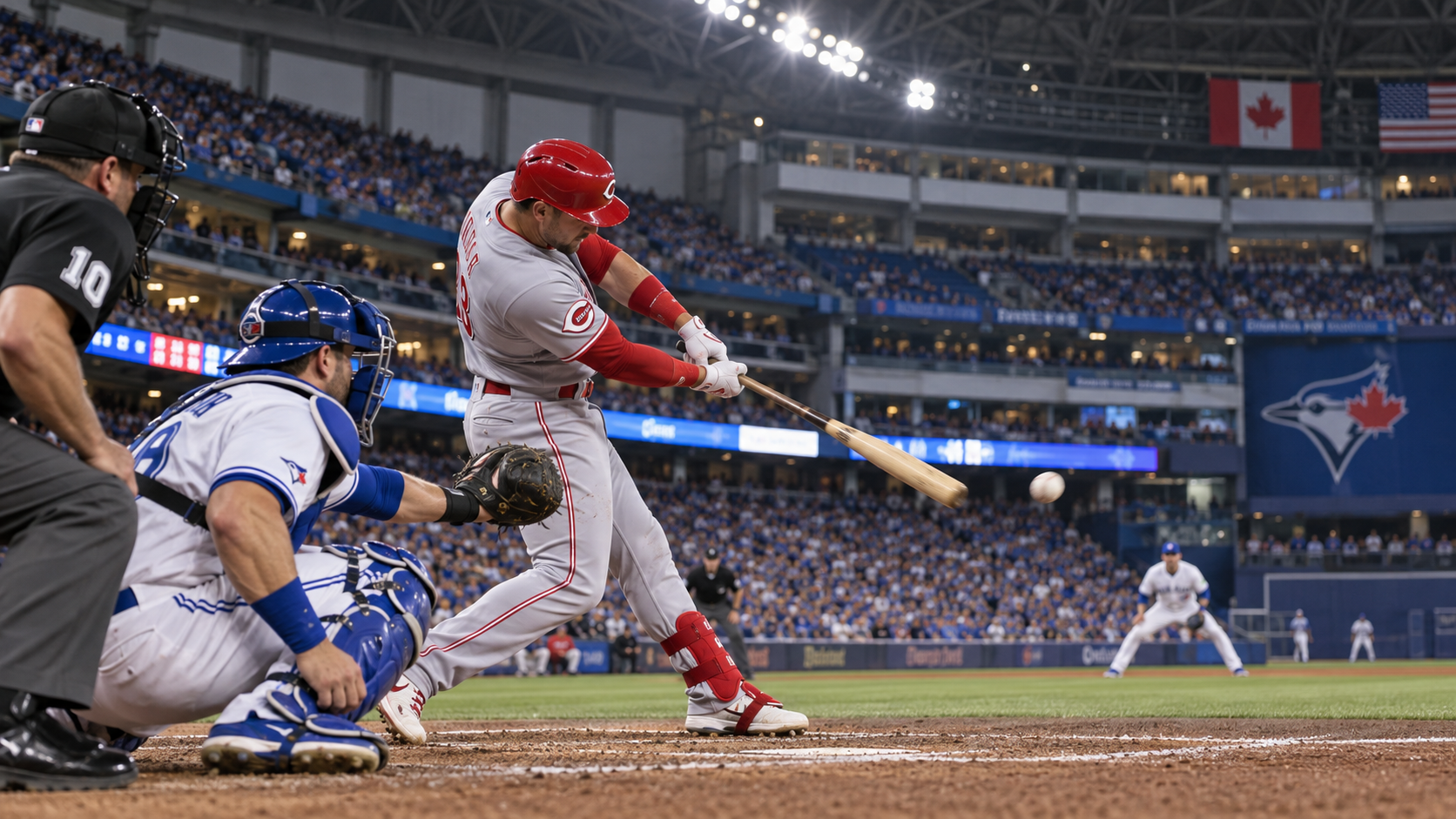 Cincinnati Reds at Toronto Blue Jays matchup artwork