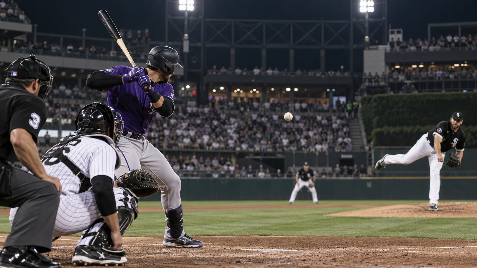 Colorado Rockies at Chicago White Sox matchup artwork