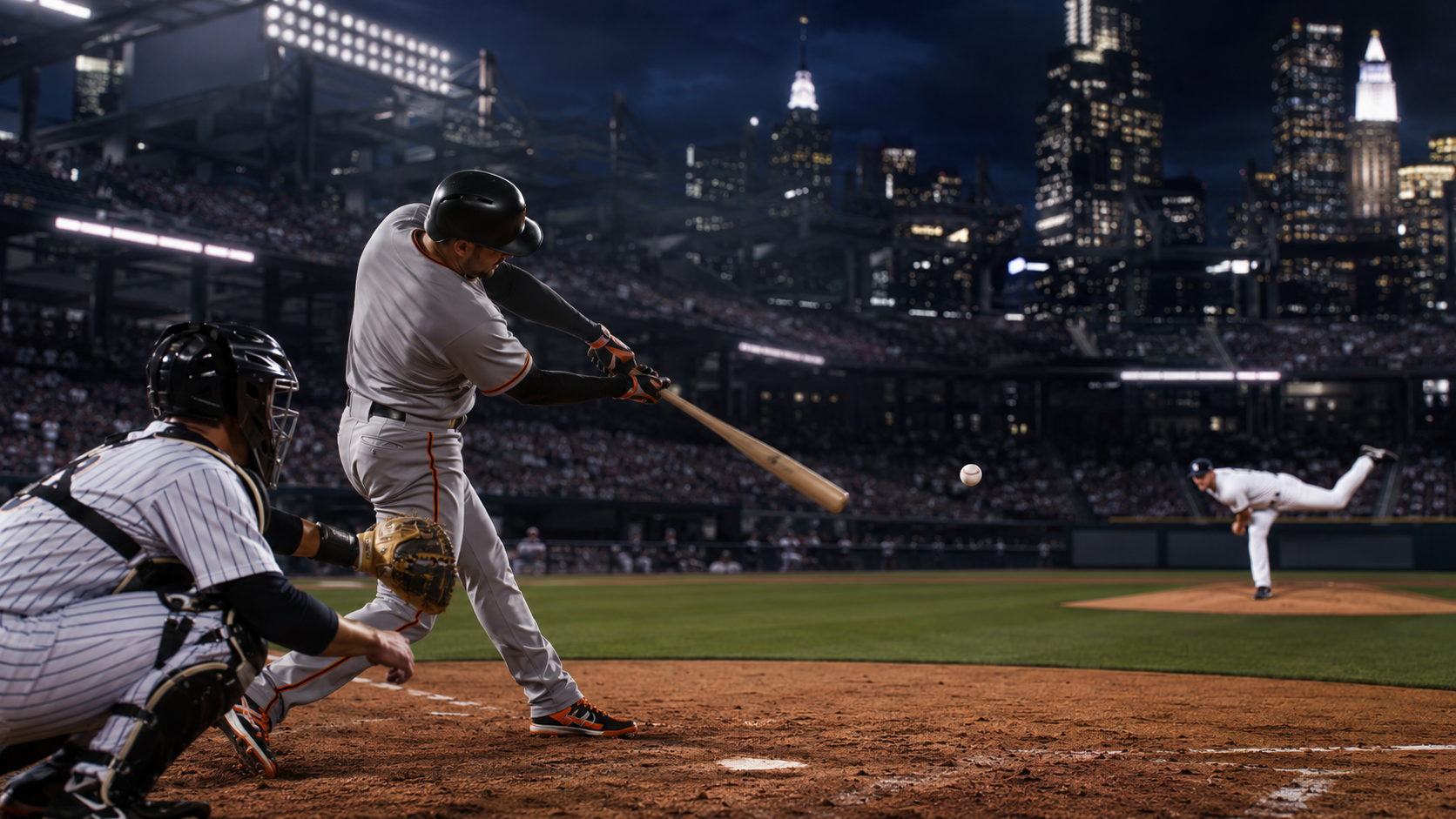 Imaginative editorial scene for Chicago Cubs at Miami