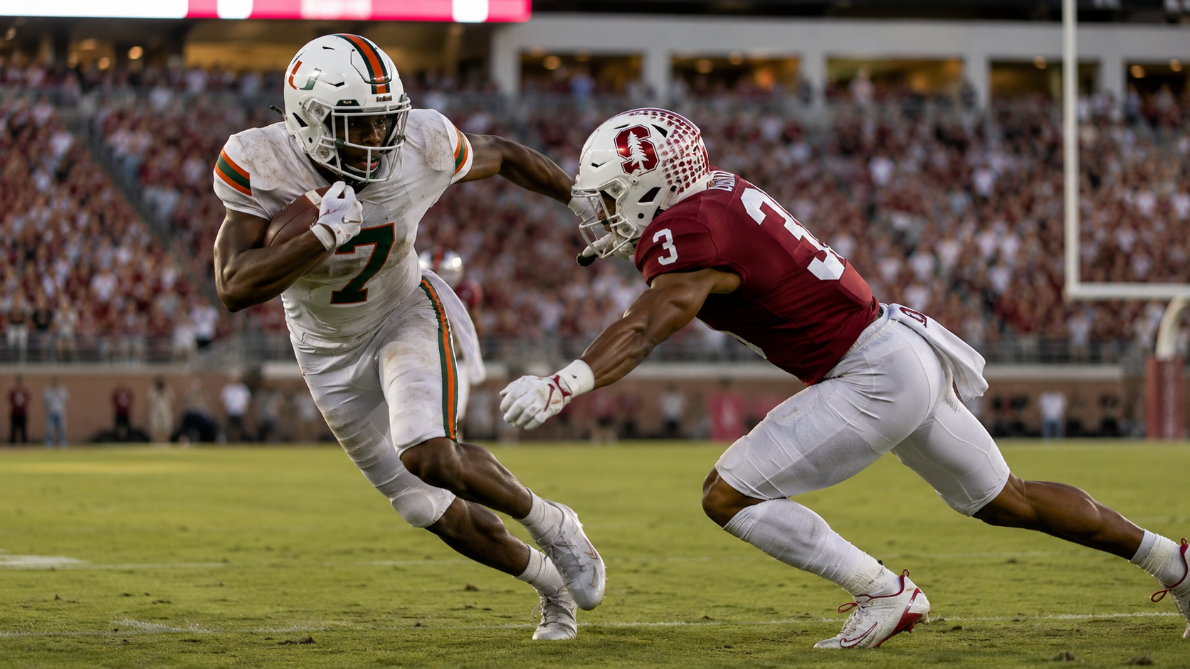 Imaginative editorial scene for Fresno State at USC