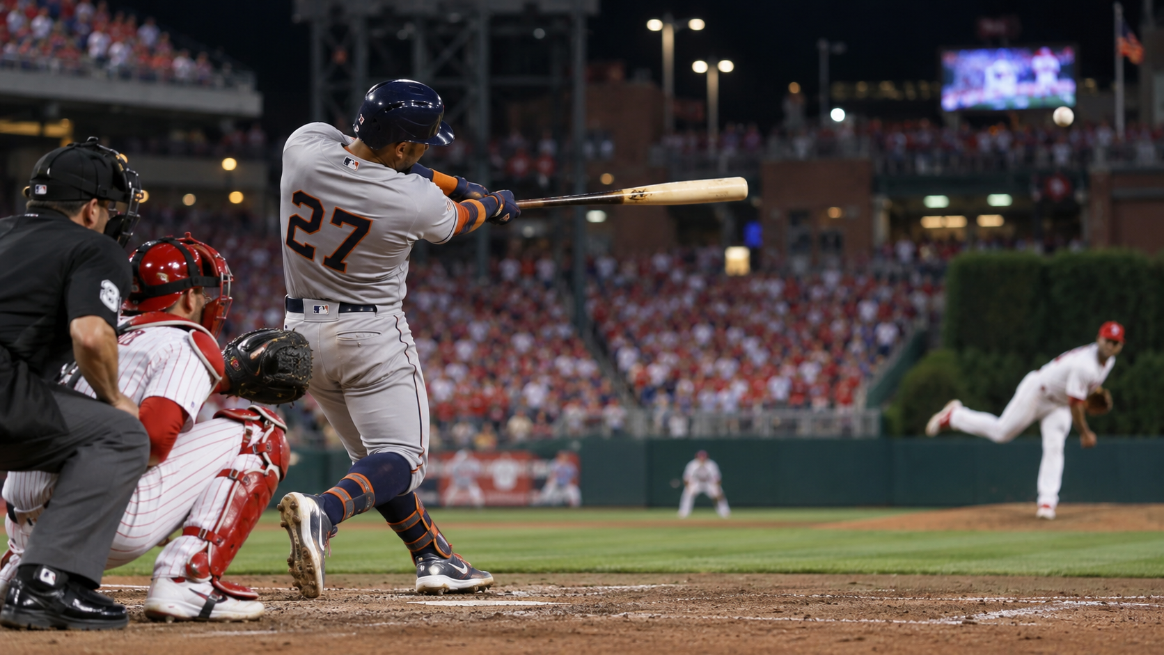 Game-action editorial image for Houston Astros at Philadelphia Phillies