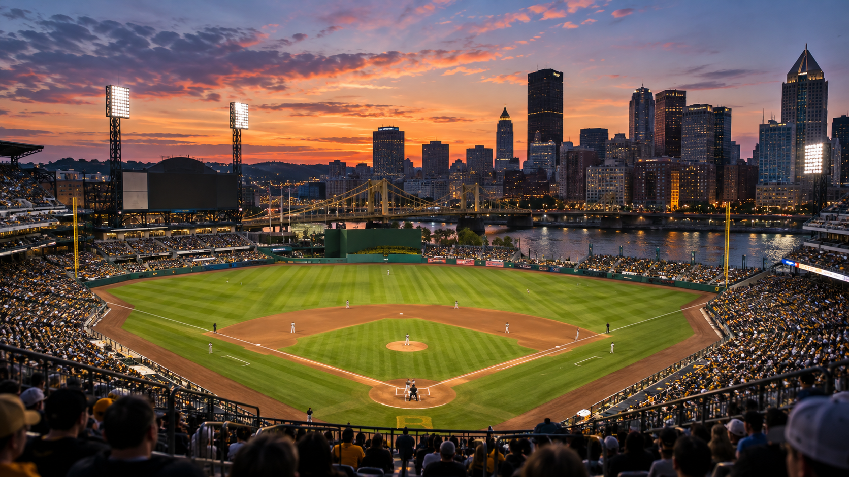Sports venue scene for Kansas City Royals at Pittsburgh Pirates