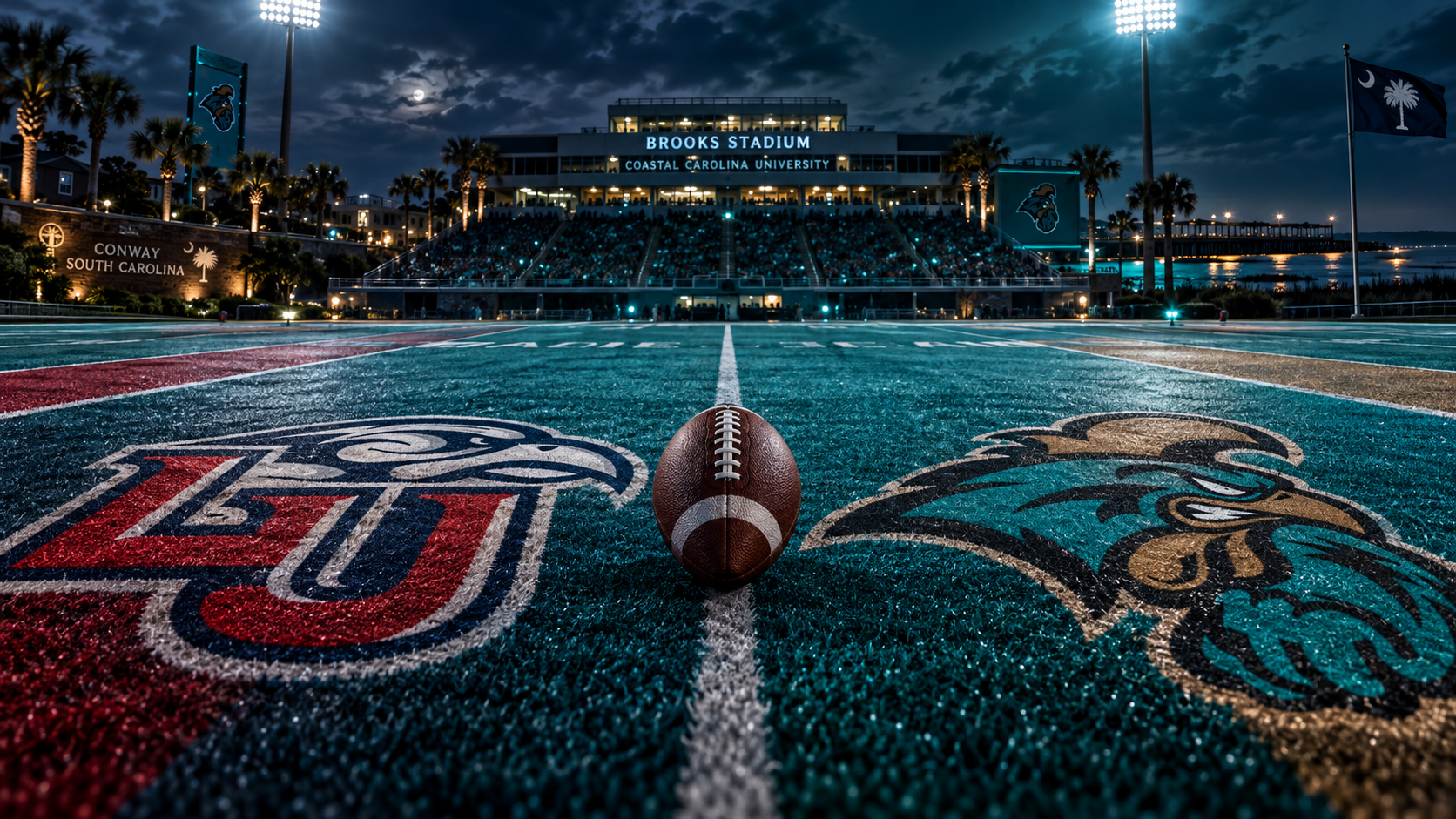 Liberty at Coastal Carolina matchup artwork