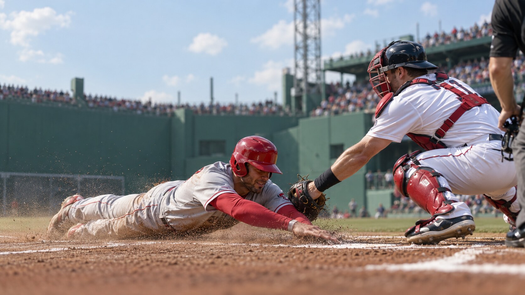 Game-action editorial image for Los Angeles Angels at Boston Red Sox