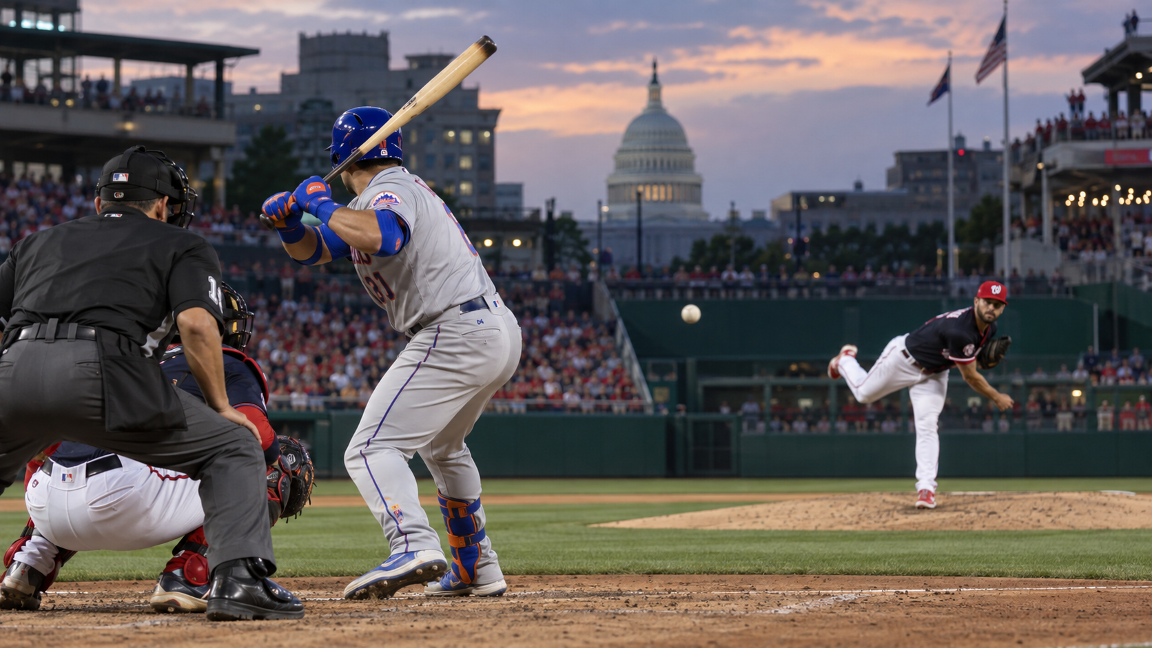 New York Mets at Washington Nationals matchup artwork