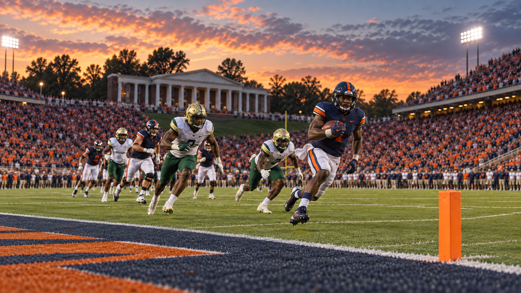 Norfolk State Spartans and Virginia Cavaliers game scene