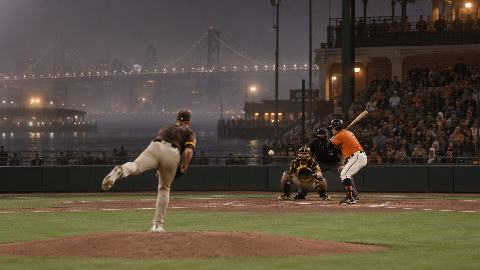 San Diego Padres and San Francisco Giants game scene