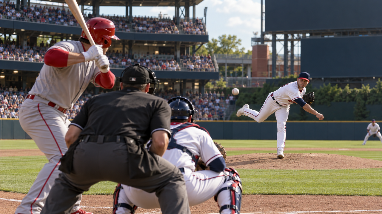 Text-free MLB game scene for Philadelphia Phillies at Atlanta Braves