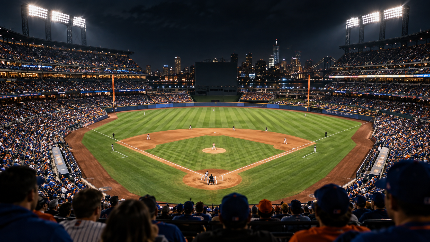 Sports venue scene for Philadelphia Phillies at New York Mets