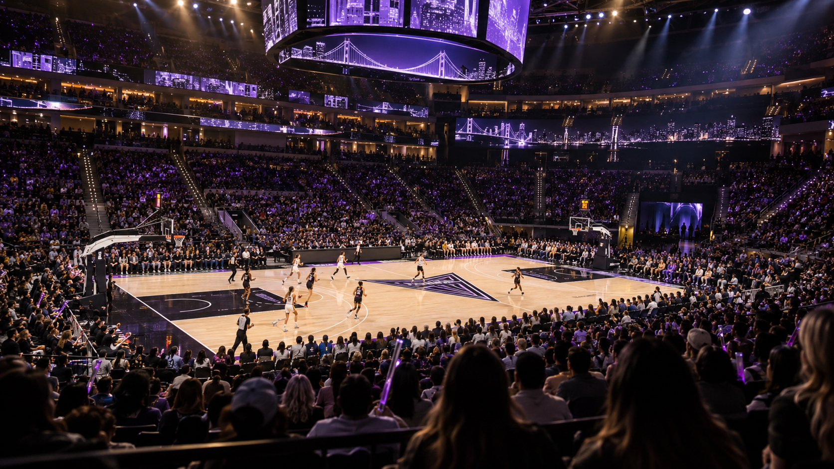 Sports venue scene for Portland Fire at Golden State Valkyries