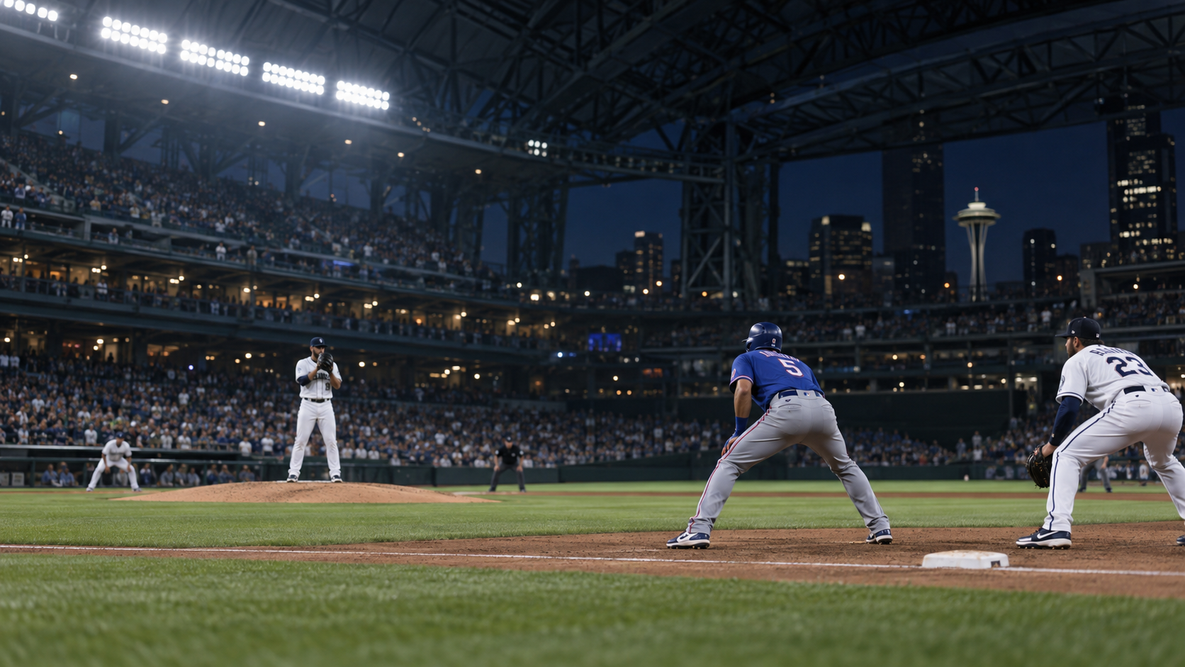 Texas Rangers and Seattle Mariners game action