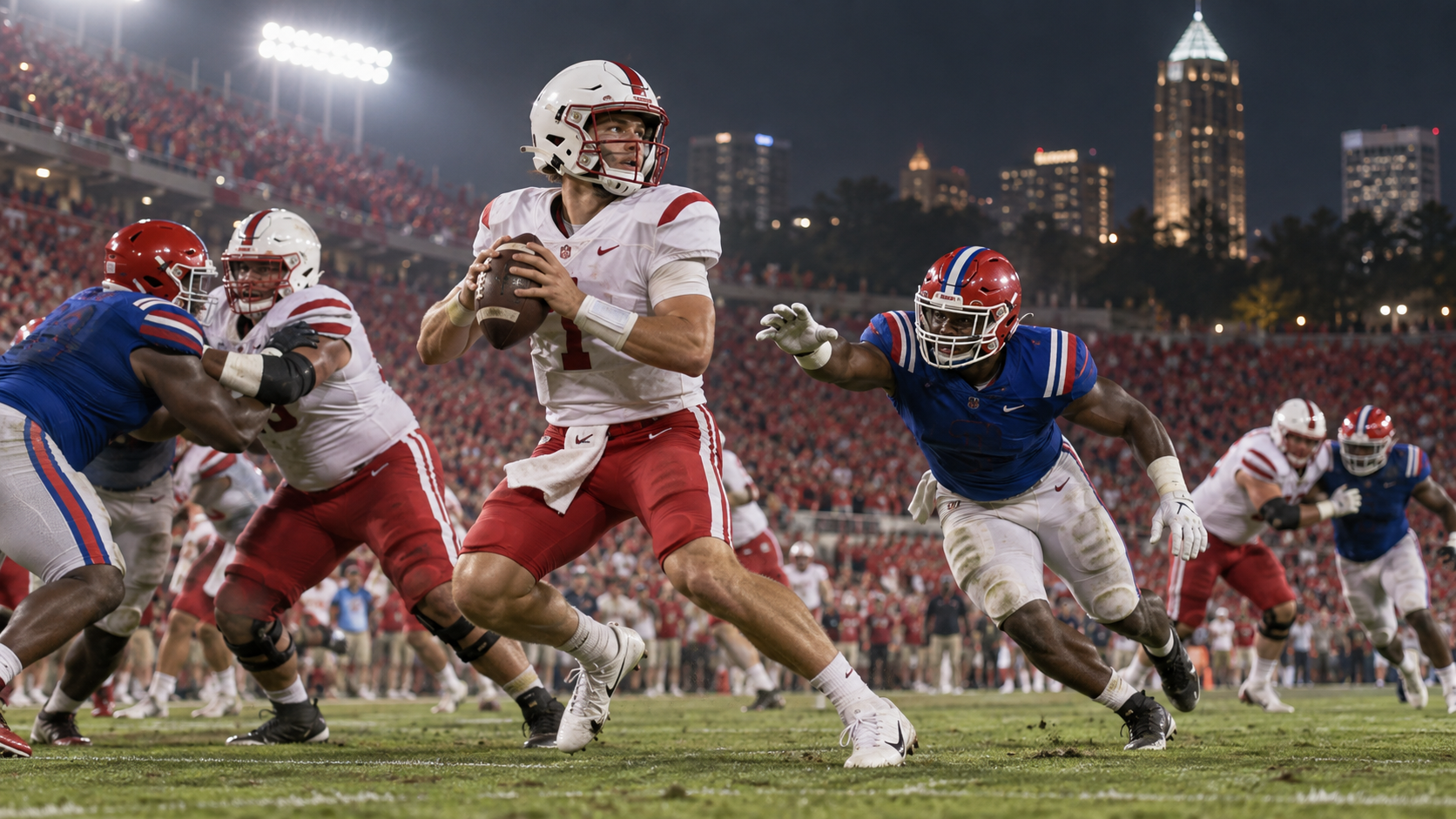 Richmond Spiders and NC State Wolfpack game scene