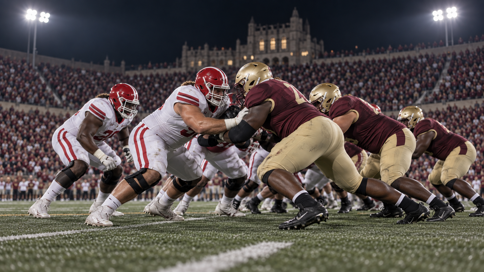 Rutgers Scarlet Knights and Boston College Eagles game scene
