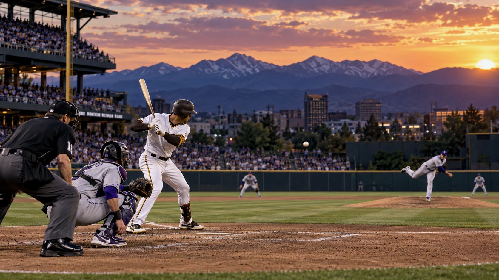 Sports venue scene for San Diego Padres at Colorado Rockies