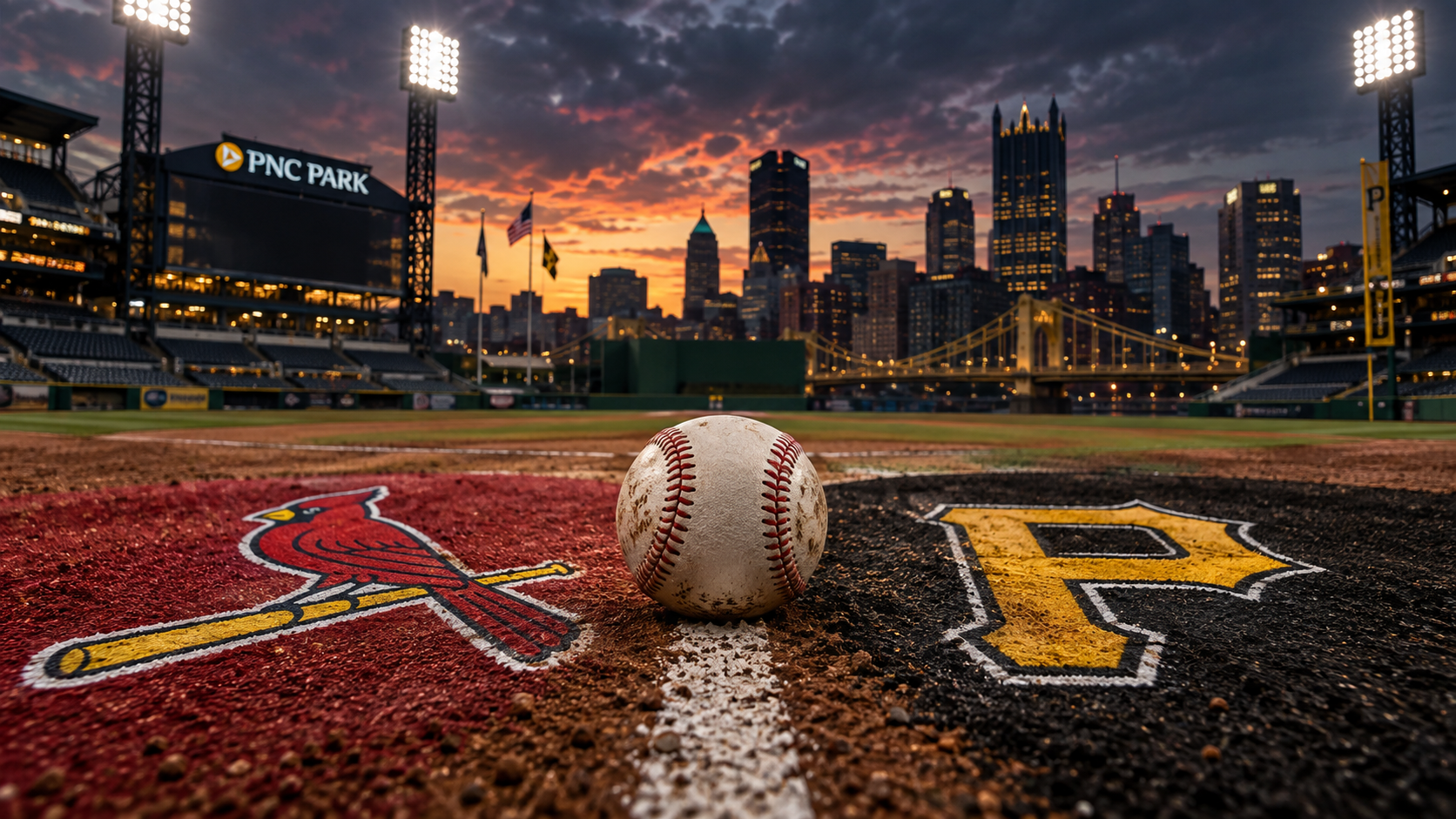 St. Louis Cardinals at Pittsburgh Pirates matchup artwork