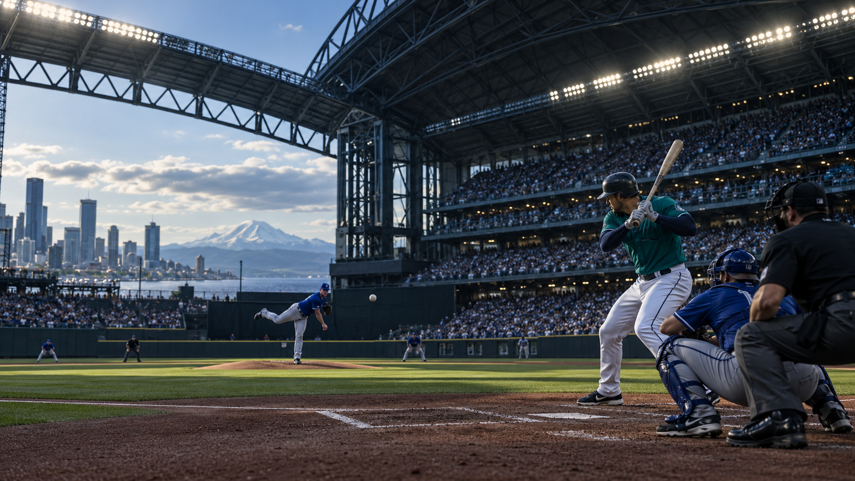 Editorial MLB scene for Texas Rangers at Seattle Mariners