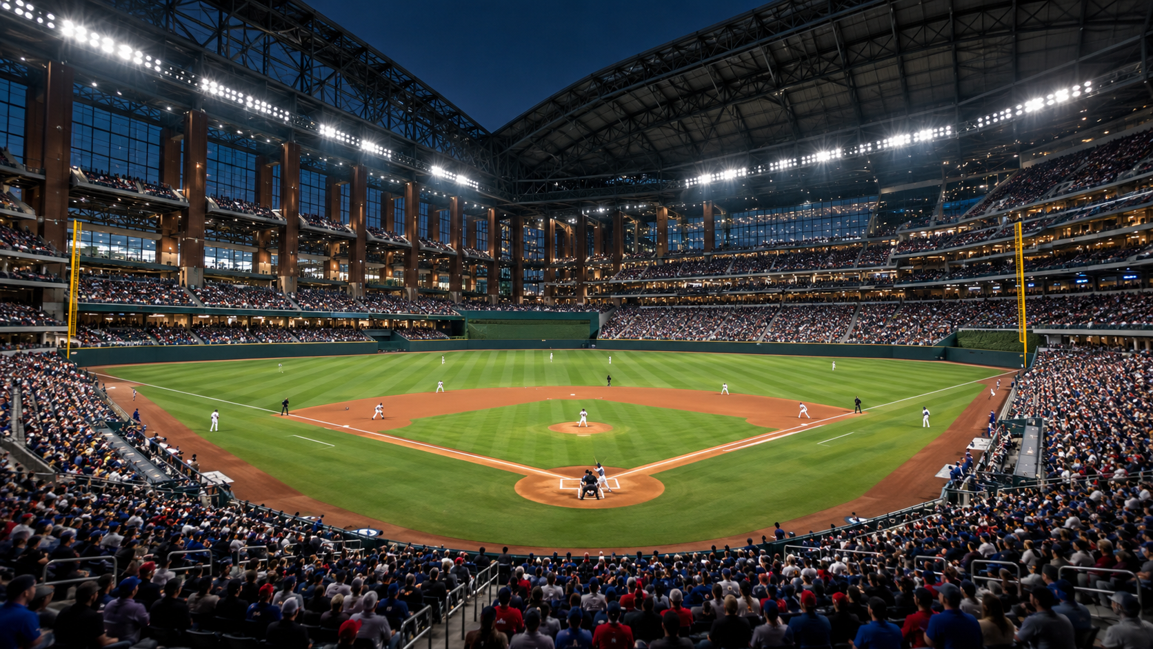 Sports venue scene for Toronto Blue Jays at Texas Rangers